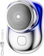 Electric Razor for Men, Pocket Size Portable Shaver, USB Rechargeable Shaver - Blue - B-1677