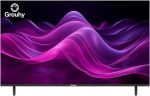 Grouhy 32 Inch Frameless HD Smart LED TV With Built-in Receiver, Black - GLD32SDV2