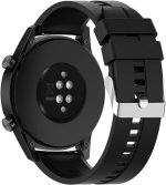 Generic Watch Strap Band for Huawei Watch 3/3 Pro/GT2 Pro/GT2e/GT2/GT 46mm/Galaxy Watch 3 45mm/Galaxy Watch 46mm/Gear S3/Ticwatch Pro 3, 22mm Silicone Sports Gym Watch Strap, Silicone