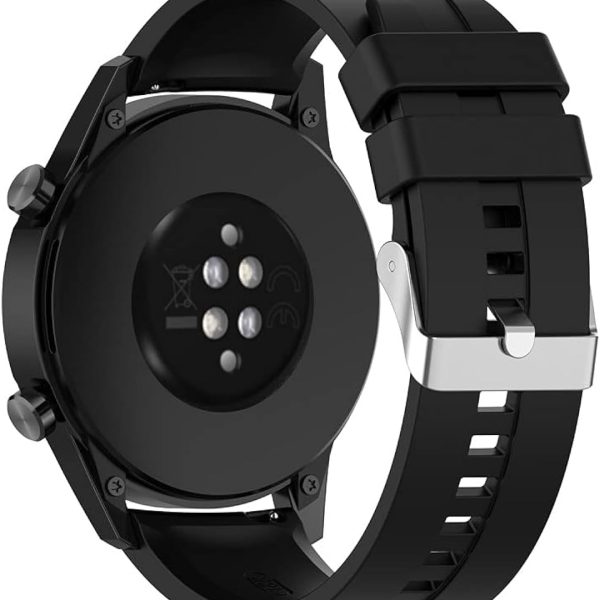 Generic Watch Strap Band for Huawei Watch 3/3 Pro/GT2 Pro/GT2e/GT2/GT 46mm/Galaxy Watch 3 45mm/Galaxy Watch 46mm/Gear S3/Ticwatch Pro 3, 22mm Silicone Sports Gym Watch Strap, Silicone