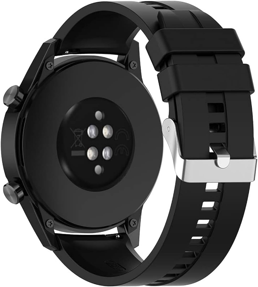 6199X59i9DL._AC_SL1500_.jpg Generic Watch Strap Band for Huawei Watch 3/3 Pro/GT2 Pro/GT2e/GT2/GT 46mm/Galaxy Watch 3 45mm/Galaxy Watch 46mm/Gear S3/Ticwatch Pro 3, 22mm Silicone Sports Gym Watch Strap, Silicone