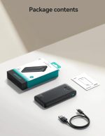 ⁦Joyroom JR-PBF15 22.5W 10000mAh LED Fast Charging Power Bank, Black|12 Months Warranty⁩ - الصورة ⁦11⁩