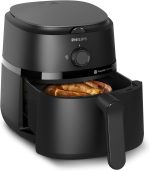 ⁦Philips Airfryer L - 1500W, 50/60Hz, 4.1L, 0.8KGs, 12-in-1 Cooking Functions,Rapid Air Technology, Black - NA120/00⁩ - الصورة ⁦4⁩
