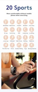 ⁦ساعة سمارت من سلسلة فيت لايف JR-FT3 برو من جوي رووم (للرد على المكالمات وإجراء المكالمات) - لون رمادي غامق⁩ - الصورة ⁦5⁩