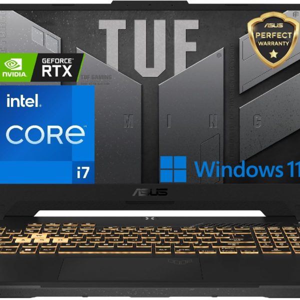 ASUS TUF Gaming F15, Intel Core i7-13620H, 8GB DDR5-4800 * 2, NVIDIA GeForce RTX 4060, 8GB GDDR6, 15.6" (1920 x 1080) 16:10 144HZ, 1TB SSD, Windows 11 (FX507VV-LP156W) 1 Year Warranty by ASUS
