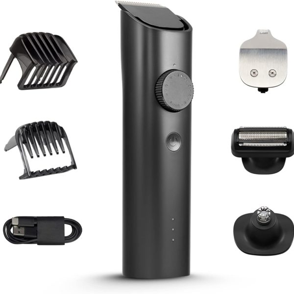 MI Men Xiao Groong Kit,(Trimmer Kit) All-In-One Professional Styling Trimmer,Body Groomer,Nose&Ear Hair Trimng Blade,Beard Comb,40 Length Settings,0.5Mm Precision,Type-C&90 n Run Time,Black