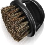ITME Beard Brush for Men Short Bristles with Plastic Handle, Professional Hair Salon Tools Barber Shaving Tool for Men's Beard Styling Grooming and Shaping