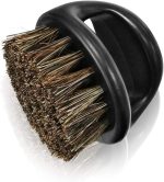 ITME Beard Brush for Men Short Bristles with Plastic Handle, Professional Hair Salon Tools Barber Shaving Tool for Men's Beard Styling Grooming and Shaping