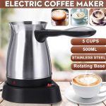 ⁦Stainless Steel Electric Portable Greek Turkish Coffee Machine Kettle,500Ml⁩ - الصورة ⁦6⁩
