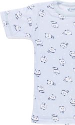 ⁦Papillon Boys Half Sleeves Undershirt Printed Panda Cotton Base Layer Top (pack of 1)⁩ - الصورة ⁦2⁩