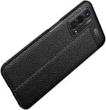 ⁦جراب متوافق مع وان بلس Nord N200 ، - غطاء حماية مقاوم للصدمات بنمط جلدي شديد التحمل فائق الجودة مع حماية للكاميرا - غطاء واقي مضاد للخدش و مقاوم للانزلاق - أسود⁩ - الصورة ⁦4⁩