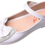 HA Girls Classy Shiny Shoes With Glitter Bow Knot With Comfortable Material