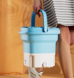 ⁦Krneaoch 6L 36W Portable Washer, Portable Washing Machine with Blue Light Sterilization, Mini Washing Machine, Washing Machine Small Folding, Lightweight and Easy to Bring and Store⁩ - الصورة ⁦7⁩