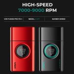 ⁦VGR 377 Foil Shaver for Men, Electric Razor for Shaving Face with Double Foil, 21-Speed 9000 RPM Motor Bald Shavers LED Display Titanium Foils, Barber Supplies (Black), Men's Gifts⁩ - الصورة ⁦2⁩