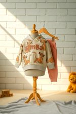 ⁦Baby Boys and Girls Set 8 Months to 3 Years Old Comfy Hoodie and Pants Set⁩ - الصورة ⁦6⁩