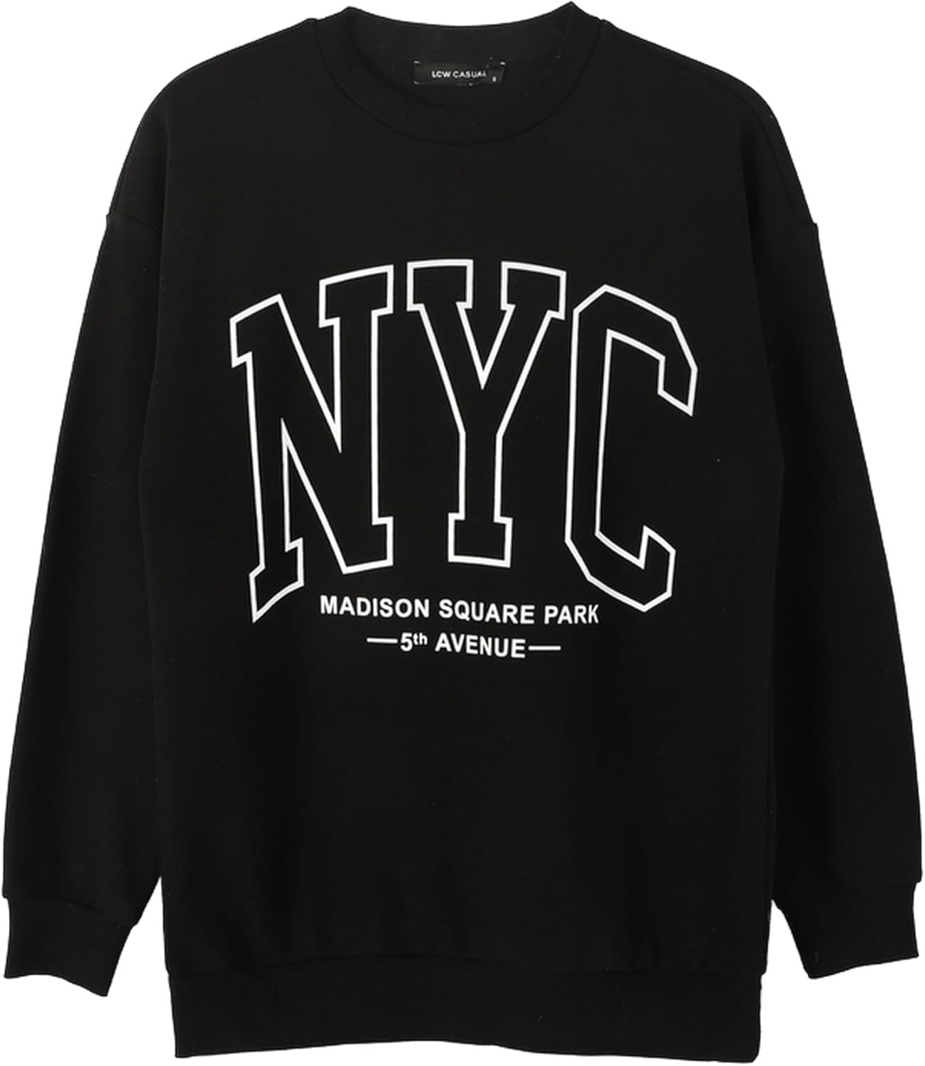 61CAMGQI5BL._AC_SL1500_.jpg LC WAIKIKI Crew Neck Printed Oversize Women's Thick Sweatshirt