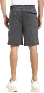 ⁦offcliff Mens Melton with zipper summer Melton shorts with zipper⁩ - الصورة ⁦3⁩