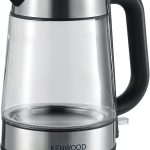 KENWOOD Glass Kettle 1.7L Cordless Electric Kettle 2200W with Auto Shut-Off & Removable Mesh Filter ZJG08.000CL Clear/Silver/Black - (International Warranty)
