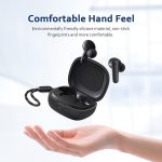 ⁦Writiany Silicone Case for Soundcore by Anker R50i/P20i Case Cover, Protective Skin Compitable with Anker Soundcore R50i/P20i Wireless Earbuds (Black) Headphones Headset⁩ - الصورة ⁦2⁩