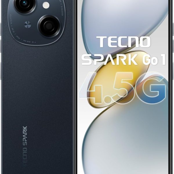 Spark Go 1 Dual SIM Startrail Black 4GB RAM 128GB - Middle East Version