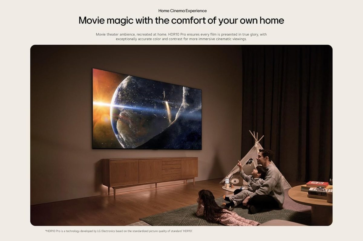 ⁦LG 55 Inch NanoCell NANO80T 4K Smart TV AI Magic remote HDR10 webOS24-55NANO80T6A (2024)⁩ - الصورة ⁦12⁩