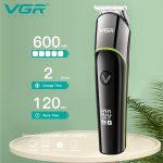 ⁦Vgr V-291 Professional Rechargeable Turbo Function Cordless Beard/Hair Trimmer Kit With Guide Comb, Usb Charging Cord For Men Family & Pets, Green⁩ - الصورة ⁦4⁩
