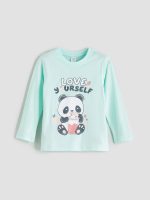 ⁦LC WAIKIKI Girls Crew Neck Printed Pyjama Set⁩ - الصورة ⁦3⁩