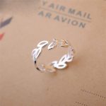 ⁦Sterling Rings for Women Ring Dainty Stackable Rings Ajustable Cute Ring for Girls⁩ - الصورة ⁦2⁩