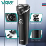 ⁦V-319 Cordless Electric Shaver – 4-Way 3D Heads – Dry, Wet & Shower Use – Smooth & Perfect Shave⁩ - الصورة ⁦5⁩