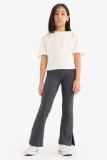 DeFacto Girls Flare Fit Casual Knitted Bottom Leggings D9651A8 Leggings - الصورة 2