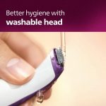 ⁦Philips Essential Bikini Trimmer. Trim. Shave & Style. Mini Shaving Head Included. Portable. Battery, Brt38315. 2 Years Warranty, Whitepurple⁩ - الصورة ⁦6⁩