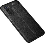 ⁦جراب متوافق مع وان بلس Nord N200 ، - غطاء حماية مقاوم للصدمات بنمط جلدي شديد التحمل فائق الجودة مع حماية للكاميرا - غطاء واقي مضاد للخدش و مقاوم للانزلاق - أسود⁩ - الصورة ⁦7⁩