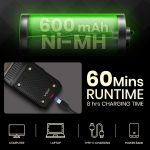 ⁦Vgr V-353 Professional Ultra Thin Shaver - Rechargeable Razor for Face Care & Beard Trimmer - Reciprocating Blade with USB Travel Shaver, Men's Electric Razor - Black⁩ - الصورة ⁦3⁩