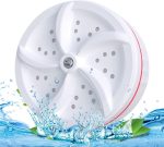 AVCXEC Ultrasonic Mini Washing Machine, Portable Mobile Washing Machine with Switch, Multifunctional Ultrasonic Turbine with USB for Motorhomes, Dormitories, Home, Travel, Camping