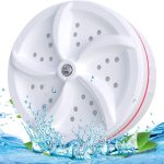 AVCXEC Ultrasonic Mini Washing Machine, Portable Mobile Washing Machine with Switch, Multifunctional Ultrasonic Turbine with USB for Motorhomes, Dormitories, Home, Travel, Camping