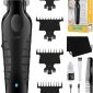KEMEI 2299 Trimmer Professional Cordless Hair Clipper for Men Electric Beard Trimmers Barber Hair Cuttings Kit, Zero Gapped T Blade Trimmers for Men, KM-2299