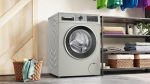 ⁦Series 6 washing machine, frontloader fullsize 10 kg, Silver inox WGA254AXEG⁩ - الصورة ⁦4⁩
