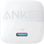 ⁦Anker 313 GaN 30W Foldable Charger PIQ 3.0 Durable Compact Fast Charger for iPhone 15/15 plus/15 Pro/15 Pro Max/14/13, Galaxy, Pixel 6/7, iPad/iPad Mini (Cable Not Included) (White)⁩ - الصورة ⁦2⁩