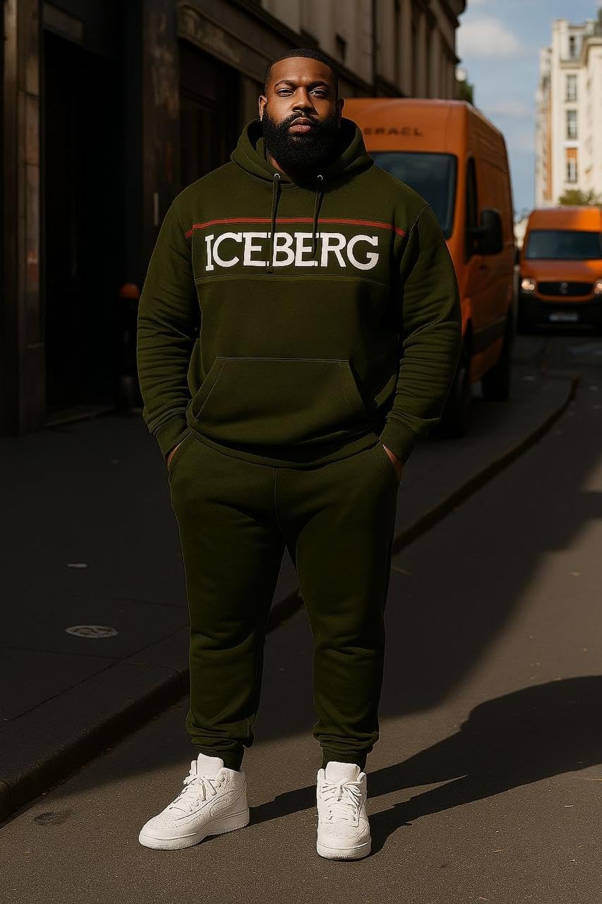 61GPvoJKgrL._AC_SL1280_.jpg 2 Piece Winter Comfortable Hooded Long Sleeve Sweatsuit Pants High Performance Fashion