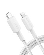 Anker USB-C to Lightning Cable, 0.9 Meters, FOR Apple Devices, 322 USB-C to Lightning Cable, White (0.9M, White)