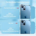 ⁦Protective Shock Absorption Bumper soft Transparent Armor Case For Apple iPhone (13)⁩ - الصورة ⁦7⁩