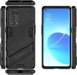 ⁦جراب متوافق مع اوبو Reno 6 Pro Plus ، - غطاء حماية مصقول مقاوم للصدمات شديد التحمل غطاء واقي مضاد للخدش مقاوم للانزلاق مع حماية فائقة للكاميرا - غطاء مسند فائق الجودة من Graby Shop - اسود⁩ - الصورة ⁦2⁩