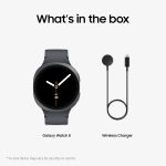 ⁦Samsung Galaxy Watch8 (44mm, LTE, Graphite) with 3nm Processor | Dual GPS | Sapphire Glass & Armor Aluminum | 5ATM & IP68 | BP, ECG, IHRN & Vascular Load Monitoring | Anti-oxidant Index⁩ - الصورة ⁦6⁩