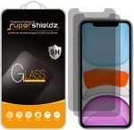 (2 Pack) Supershieldz Designed for Apple iPhone 11 and iPhone XR (6.1 inch) (Privacy) Anti Spy Tempered Glass Screen Protector, 0.33mm, Anti Scratch, Bubble Free