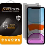 (2 Pack) Supershieldz Designed for Apple iPhone 11 and iPhone XR (6.1 inch) (Privacy) Anti Spy Tempered Glass Screen Protector, 0.33mm, Anti Scratch, Bubble Free