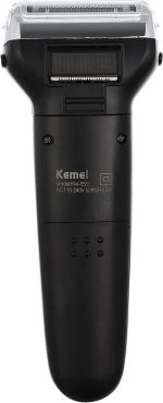 ⁦Kemei KM-6558 3in1 Rechargeable Nose Trimmer & Hair Clipper - Black/Silver⁩ - الصورة ⁦2⁩