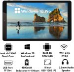 ⁦HONGSAMDE 8 Inch Windows 10 Pro Tablet, 8GB RAM 128GB ROM, Quad-Core CPU Windows Tablet with 800x1280 IPS HD Touchscreen/TF Slot/WiFi/Bluetooth/USB Port/Dual Cameras⁩ - الصورة ⁦2⁩