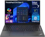 ⁦Lenovo ThinkPad E16 Business Laptop 16.0" IPS FHD + WVA Display (10-Core, Intel i7-1355U, 16GB RAM, 512GB SSD, Backlit KYB, FP Reader, Thunderbolt 4, WiFi 6, Win 11 Pro) w/Dockztorm Hub⁩ - الصورة ⁦4⁩