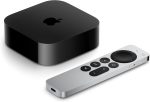 Apple TV Box 3rd Generation, Stream/Movies over WiFi/Ethernet, A15 Bionic, 128GB Storage, Up to 4K with Dolby Vision & HDR10+, Works with Thread Mesh Networks, Apple TV+, Netflix, Live, Black