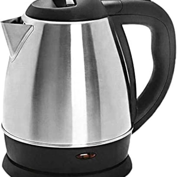 Flamngo FM3000 stainless steel electric kettle, 1.5 liters - silver